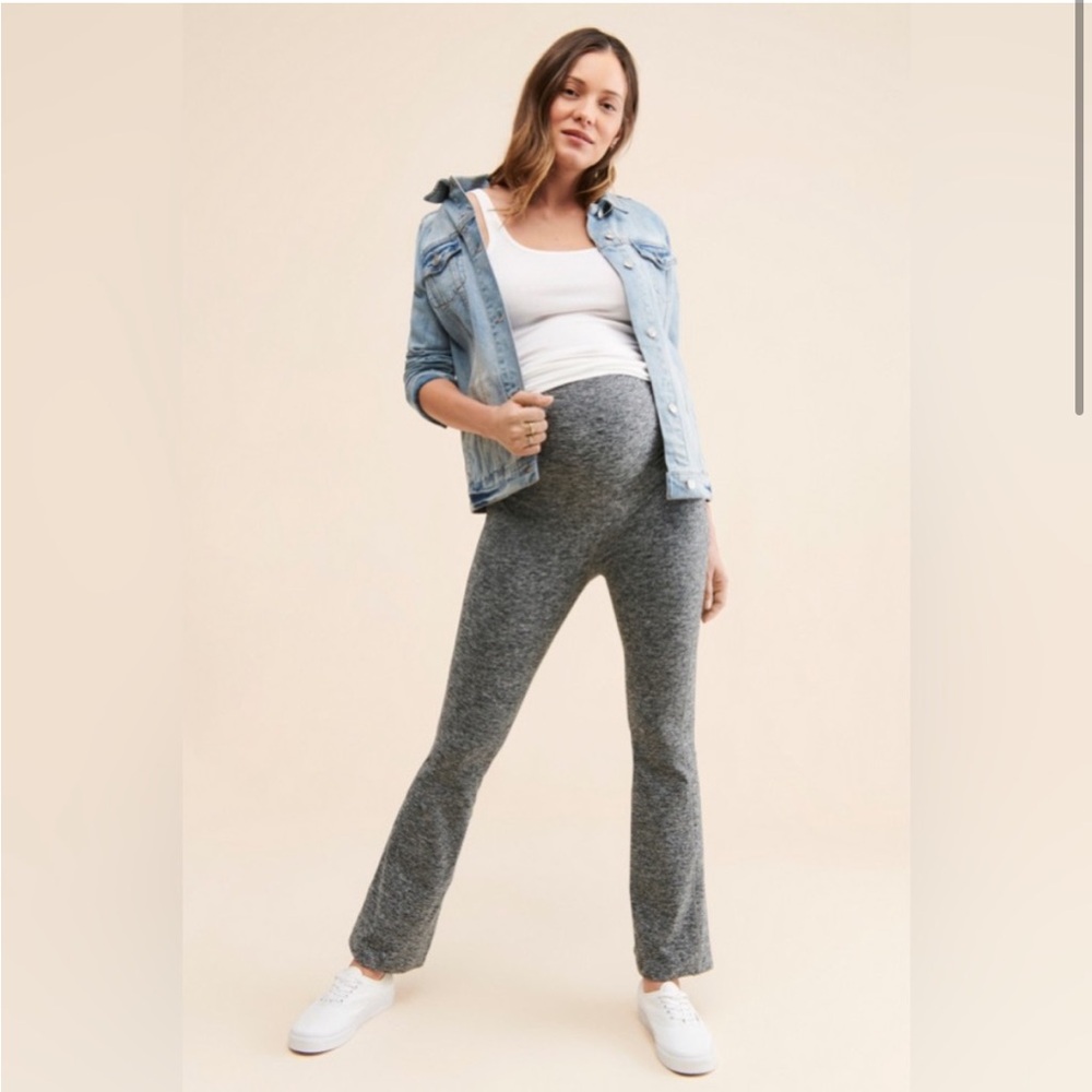 Year of Ours Maternity Flare Leggings Yoga Pants - Picture 2 of 6